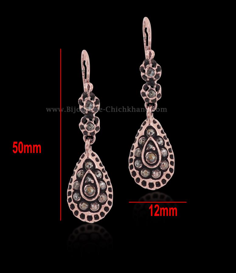 Bijoux en ligne Boucles D'oreilles Diamants Rose ''Chichkhane'' 56009