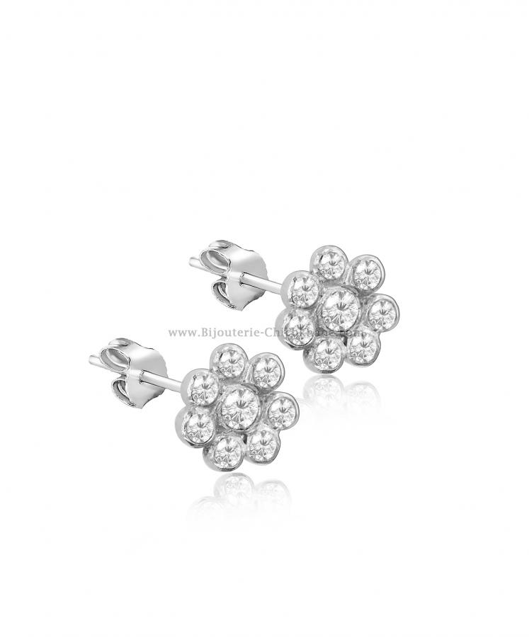Bijoux en ligne Boucles D'oreilles Diamants Blanc ''Chichkhane'' 56339