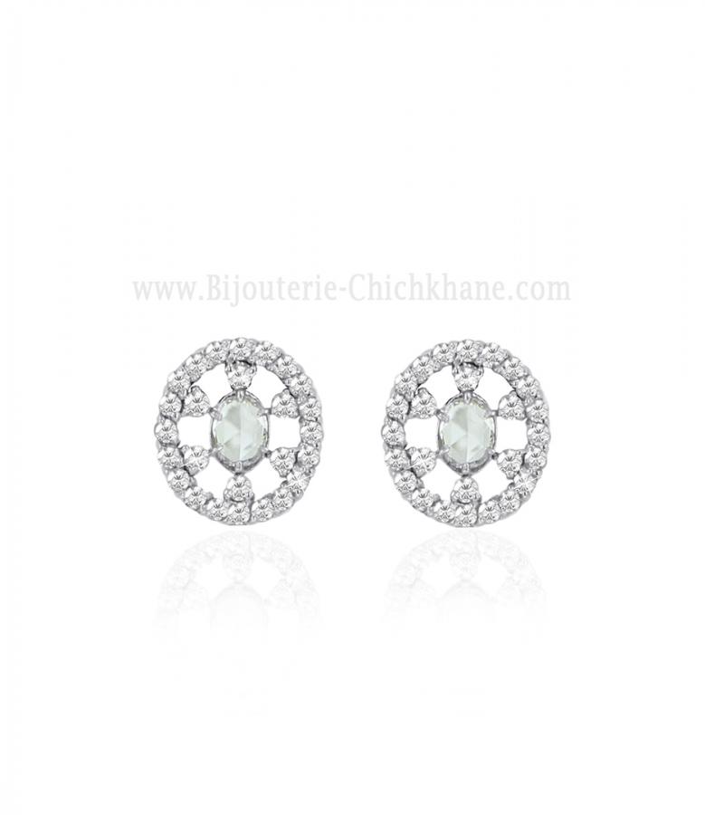 Bijoux en ligne Boucles D'oreilles Diamants Blanc ''Chichkhane'' 57849