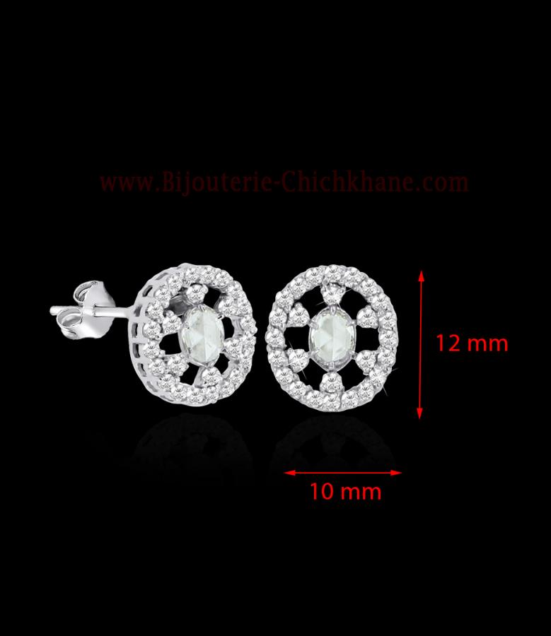 Bijoux en ligne Boucles D'oreilles Diamants Blanc ''Chichkhane'' 57849