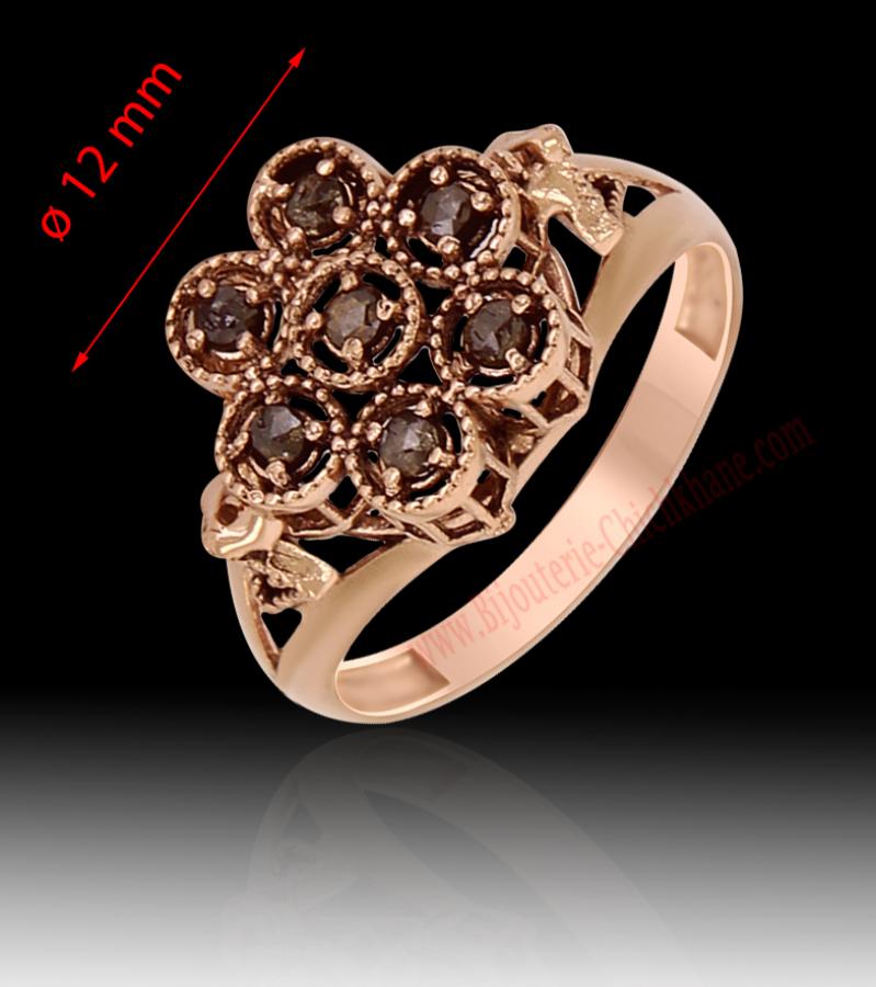 Bijoux en ligne Bague Diamants Rose ''Chichkhane'' 58217