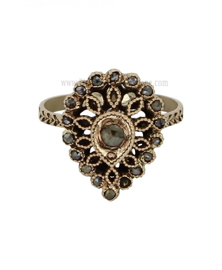 Bijoux en ligne Bague Diamants Rose ''Chichkhane'' 59438