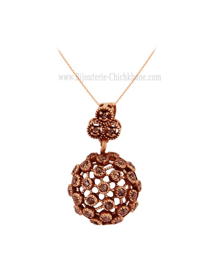 Bijoux en ligne Pendentif Diamants Rose ''Chichkhane'' 59971
