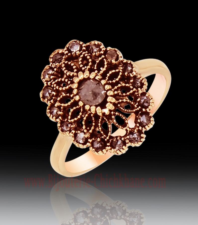 Bijoux en ligne Bague Diamants Rose ''Chichkhane'' 59984
