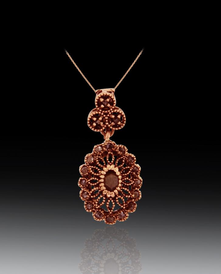 Bijoux en ligne Pendentif Diamants Rose ''Chichkhane'' 59991