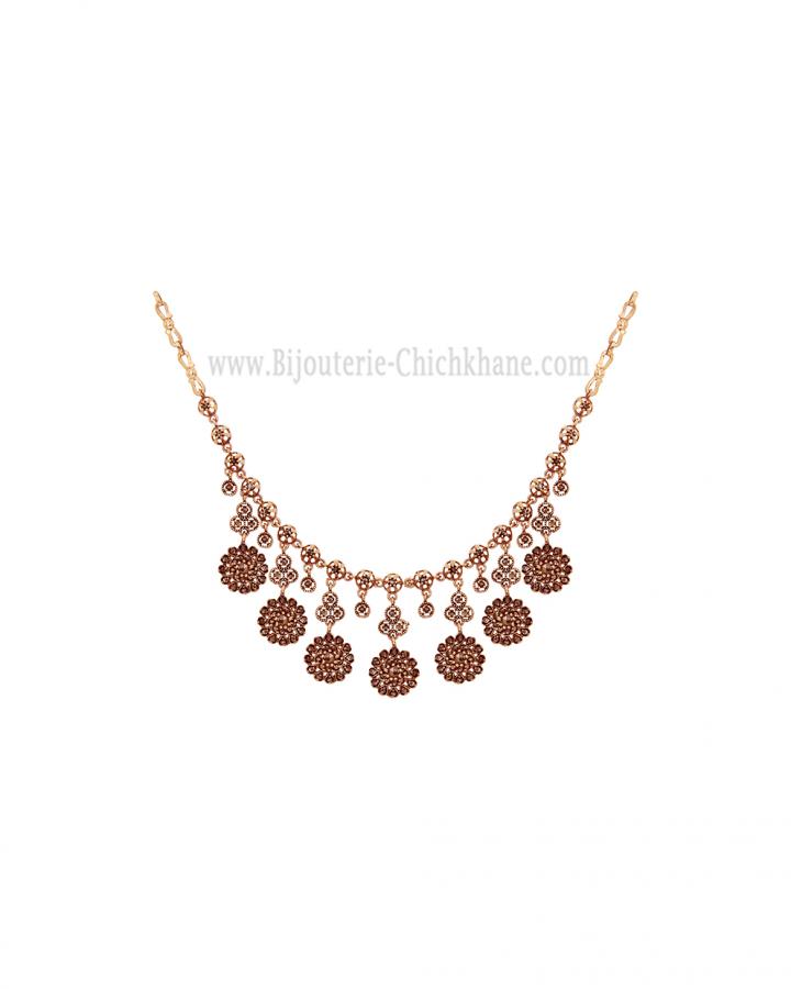 Bijoux en ligne Collier Diamants Rose ''Chichkhane'' 60023