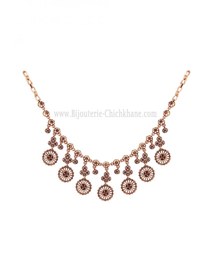 Bijoux en ligne Collier Diamants Rose ''Chichkhane'' 60054