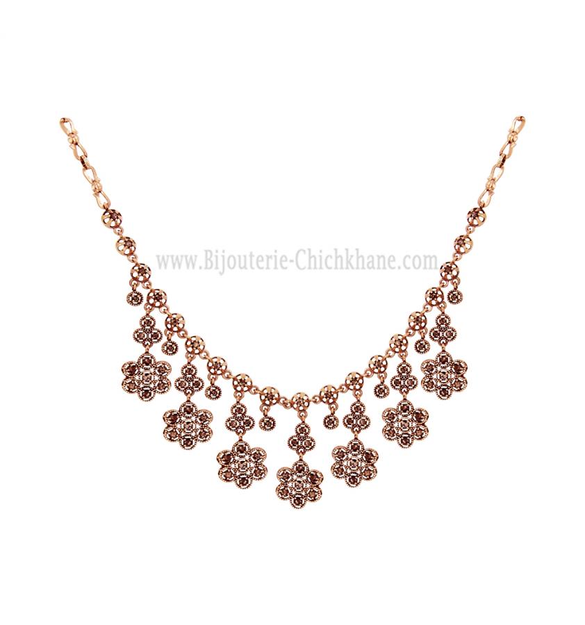 Bijoux en ligne Collier Diamants Rose ''Chichkhane'' 60055