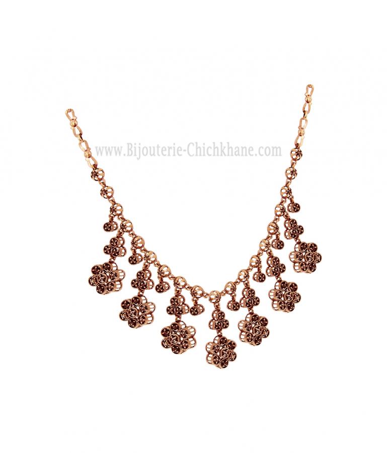 Bijoux en ligne Collier Diamants Rose ''Chichkhane'' 60055