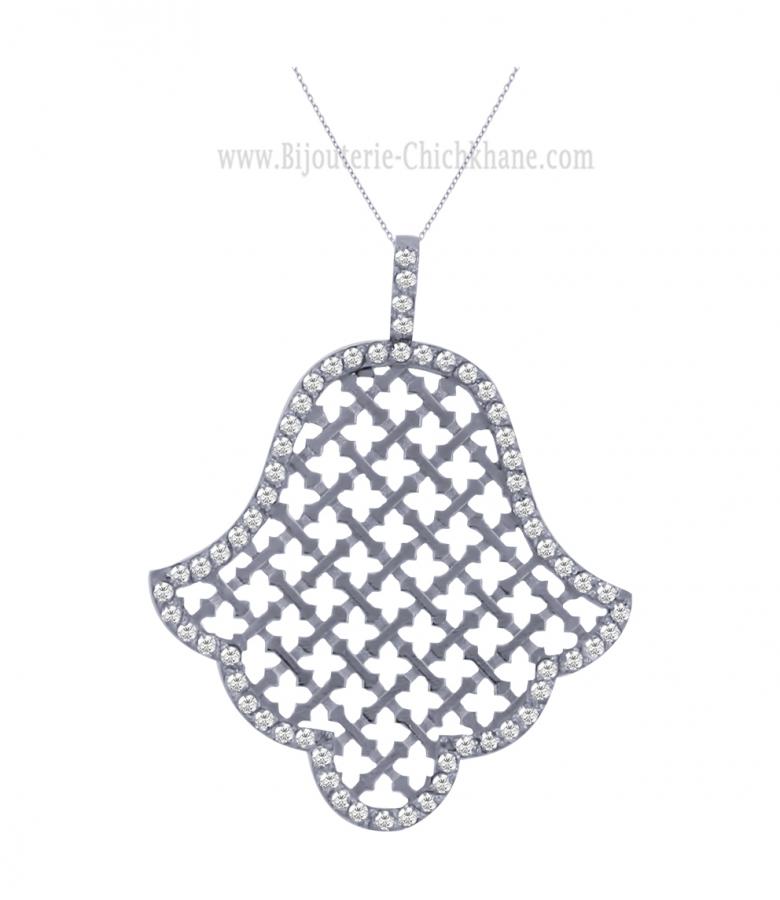 Bijoux en ligne Pendentif Main De Fatma Diamants 60441