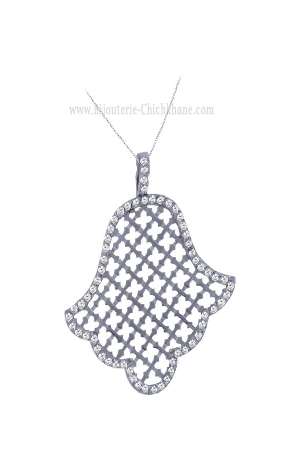 Bijoux en ligne Pendentif Main De Fatma Diamants 60441