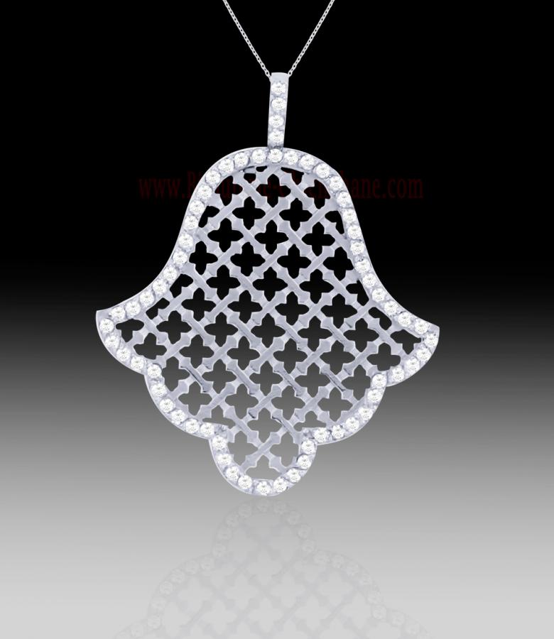 Bijoux en ligne Pendentif Main De Fatma Diamants 60441