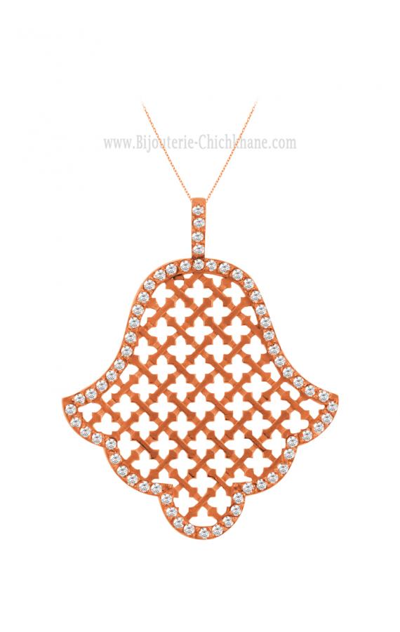 Bijoux en ligne Pendentif Main De Fatma Diamants 60442