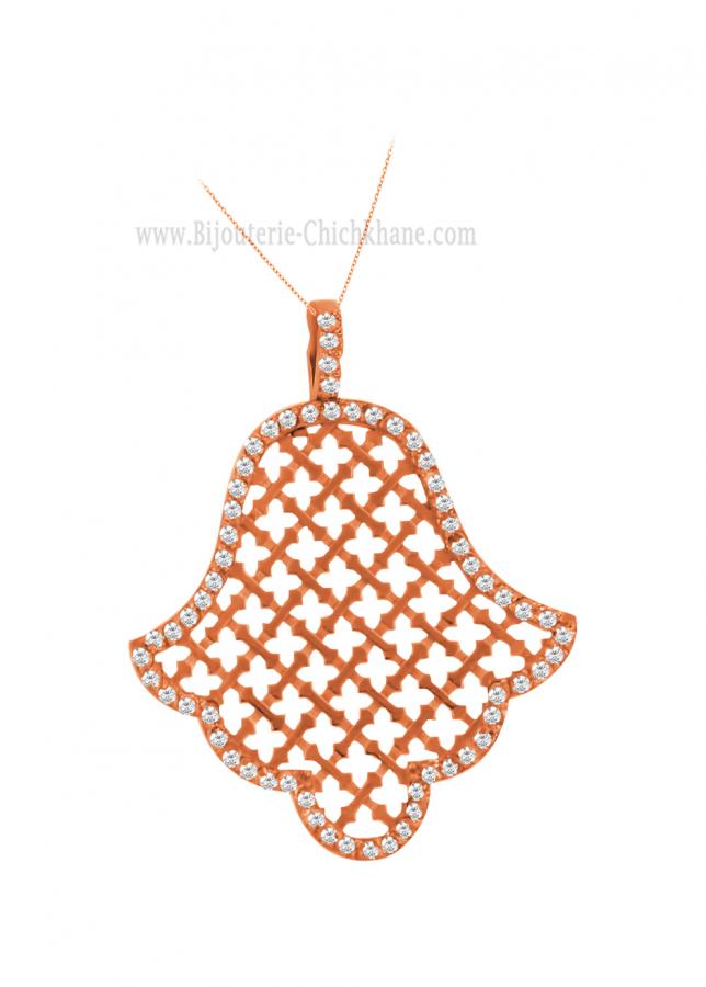 Bijoux en ligne Pendentif Main De Fatma Diamants 60442