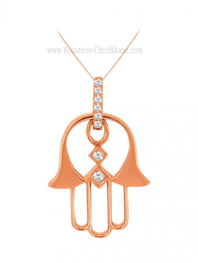 Bijoux en ligne Pendentif Main De Fatma Diamants 60638