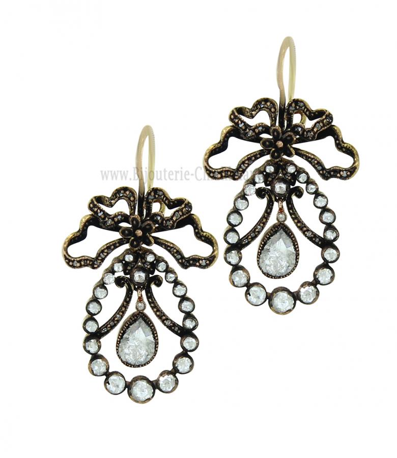 Bijoux en ligne Boucles D'oreilles Diamants Blanc ''Chichkhane'' 60945