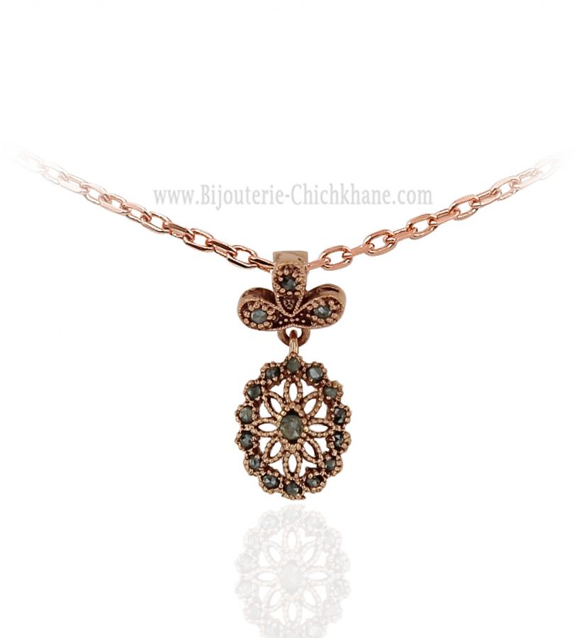 Bijoux en ligne Pendentif Diamants Rose ''Chichkhane'' 61943