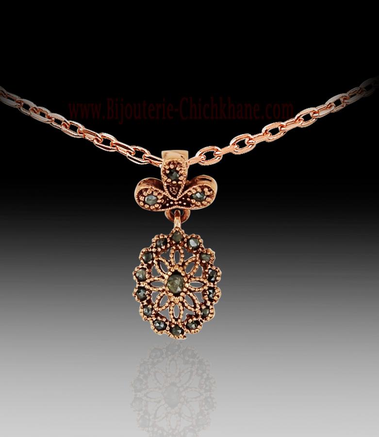 Bijoux en ligne Pendentif Diamants Rose ''Chichkhane'' 61943