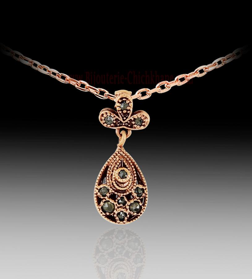 Bijoux en ligne Pendentif Diamants Rose ''Chichkhane'' 61962