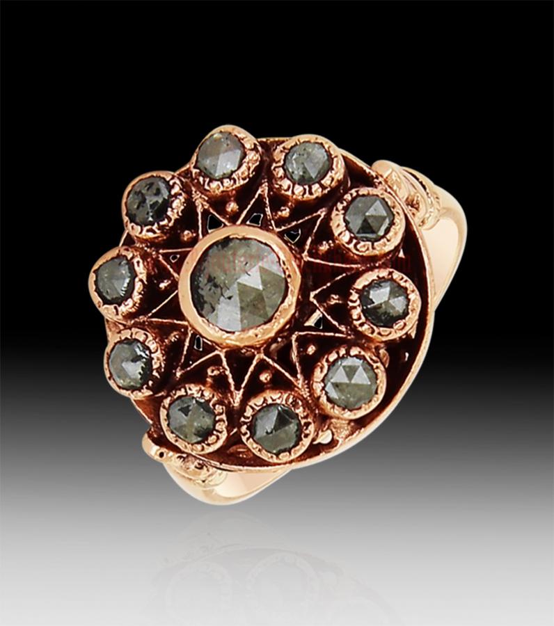 Bijoux en ligne Bague Diamants Rose ''Chichkhane'' 62036
