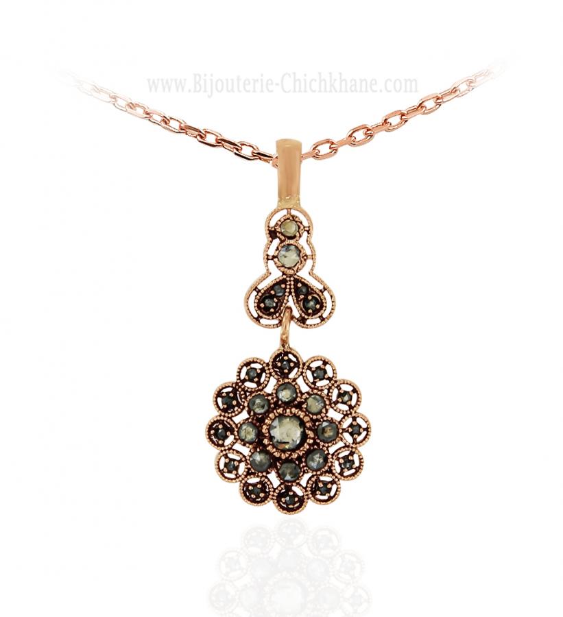 Bijoux en ligne Pendentif Diamants Rose ''Chichkhane'' 62097