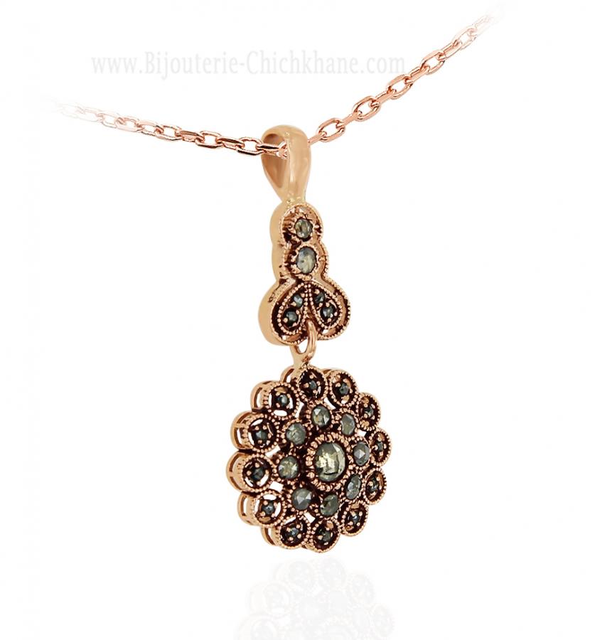 Bijoux en ligne Pendentif Diamants Rose ''Chichkhane'' 62097