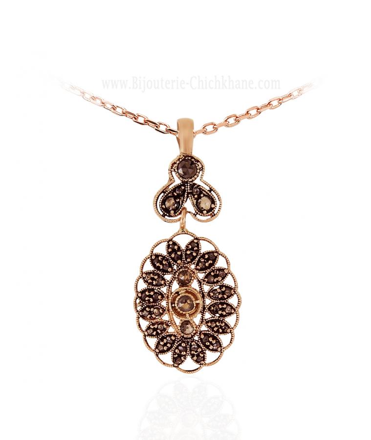 Bijoux en ligne Pendentif Diamants Rose ''Chichkhane'' 62114