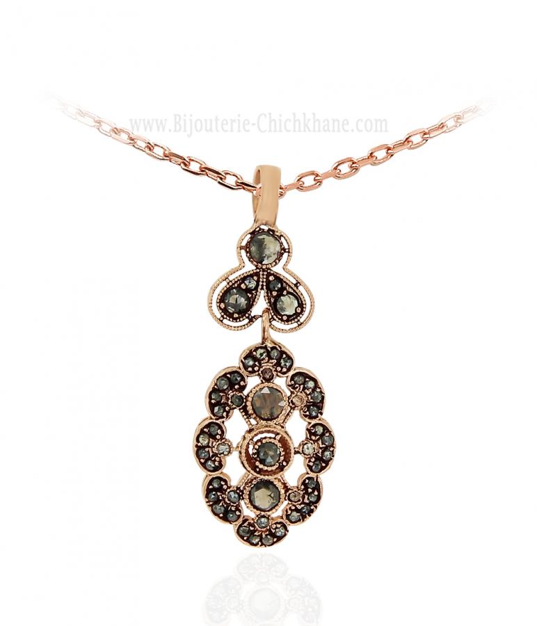 Bijoux en ligne Pendentif Diamants Rose ''Chichkhane'' 62115