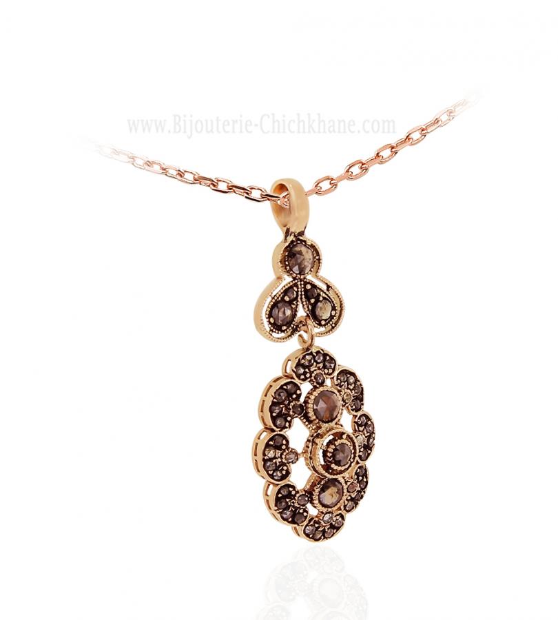 Bijoux en ligne Pendentif Diamants Rose ''Chichkhane'' 62115
