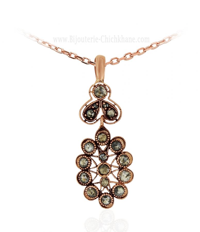 Bijoux en ligne Pendentif Diamants Rose ''Chichkhane'' 62116