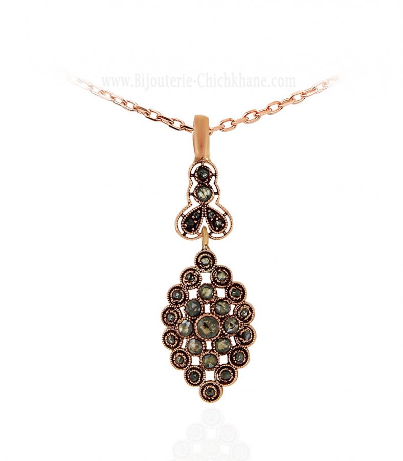 Bijoux en ligne Pendentif Diamants Rose ''Chichkhane'' 62132