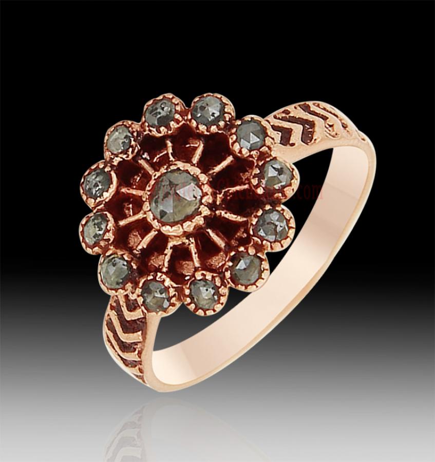 Bijoux en ligne Bague Diamants Rose ''Chichkhane'' 62175