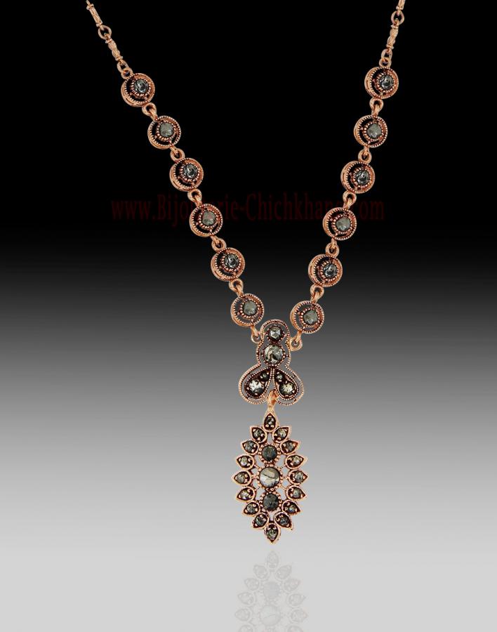 Bijoux en ligne Collier Diamants Rose ''Chichkhane'' 62219