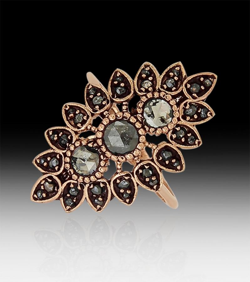 Bijoux en ligne Bague Diamants Rose ''Chichkhane'' 62234