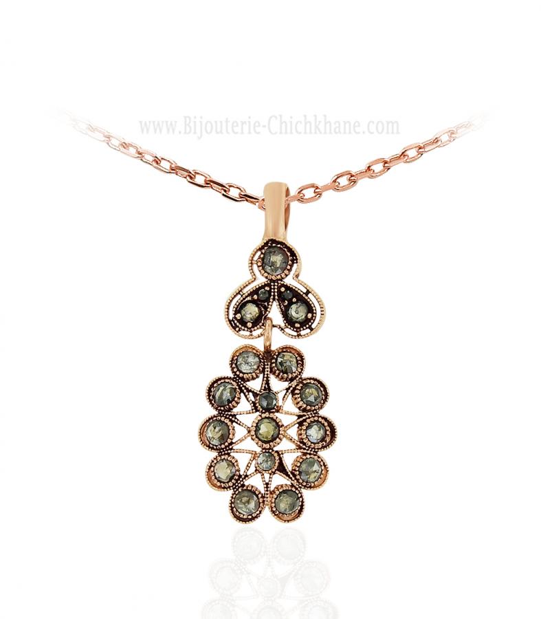 Bijoux en ligne Pendentif Diamants Rose ''Chichkhane'' 62237