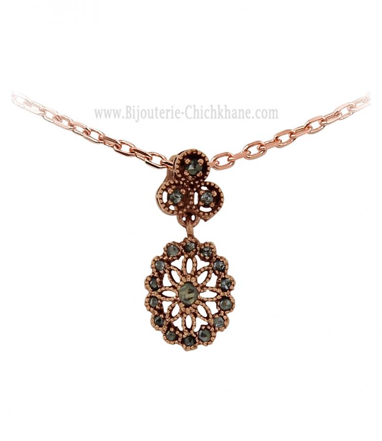 Bijoux en ligne Pendentif Diamants Rose ''Chichkhane'' 62730