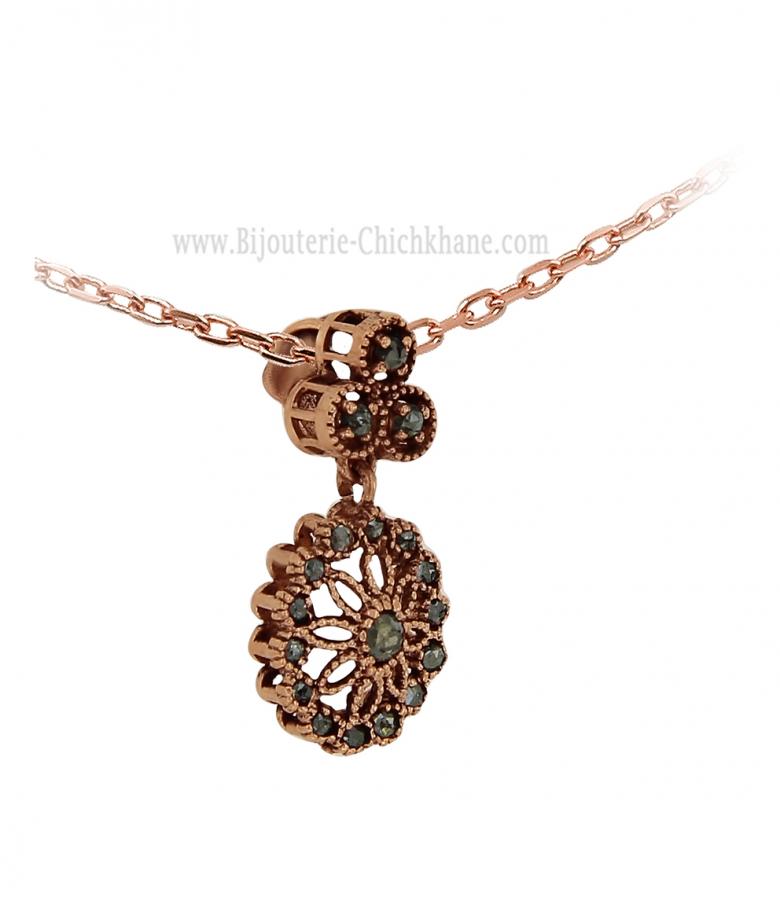 Bijoux en ligne Pendentif Diamants Rose ''Chichkhane'' 62730