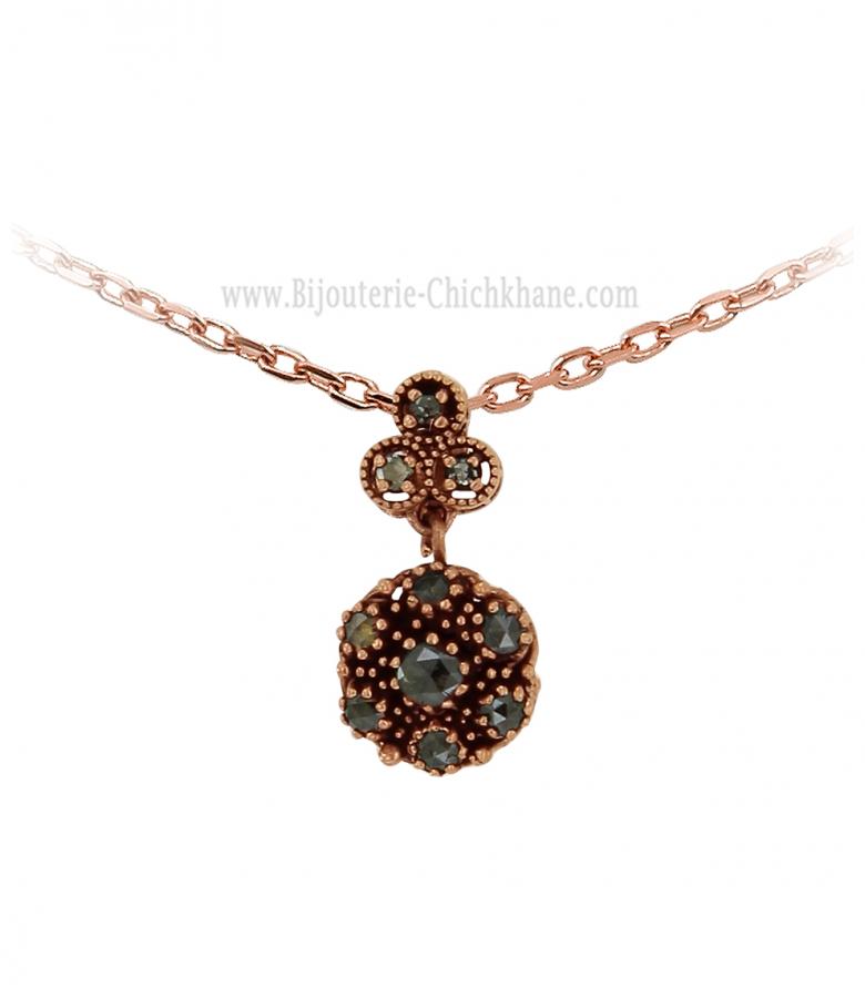 Bijoux en ligne Pendentif Diamants Rose ''Chichkhane'' 62741
