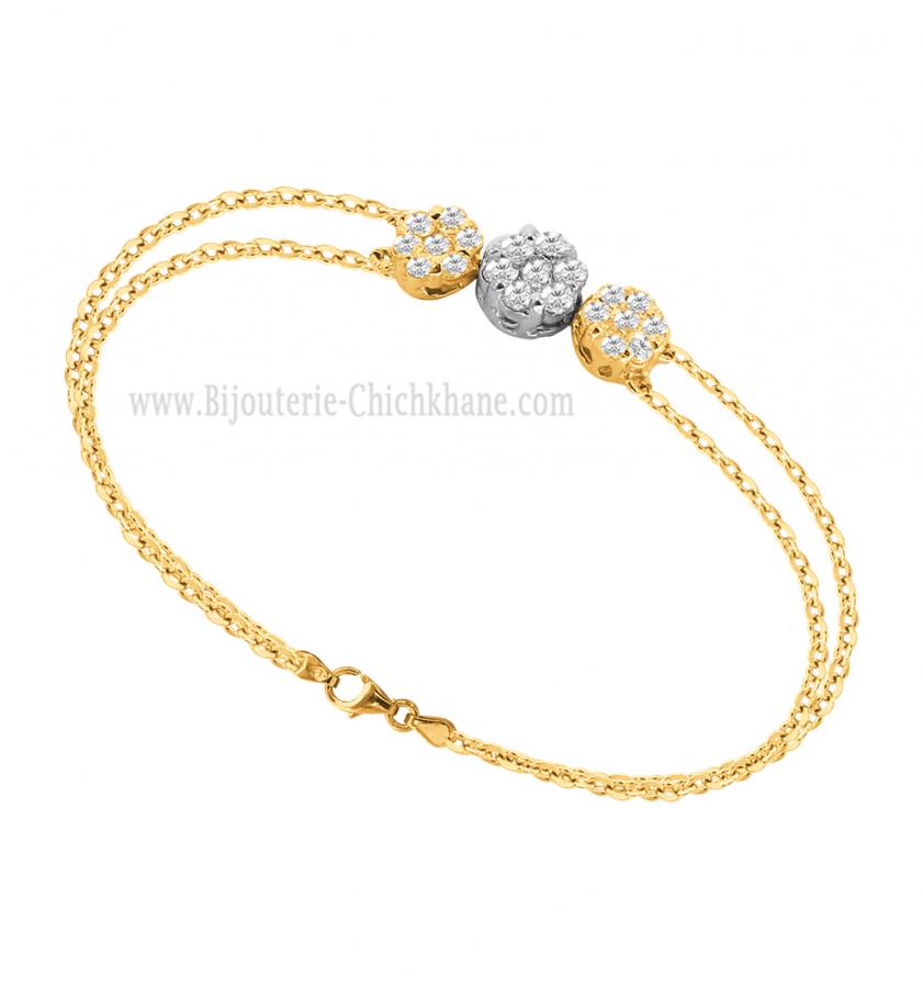 Bijoux en ligne Gourmette Zircon 62938