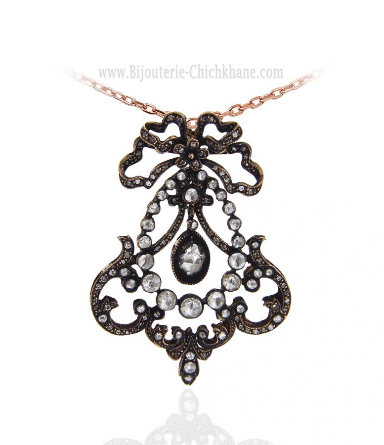 Bijoux en ligne Pendentif Diamants Blanc ''Chichkhane'' 63617