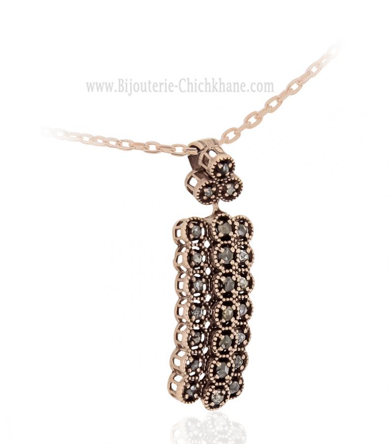 Bijoux en ligne Pendentif Diamants Rose ''Chichkhane'' 64104