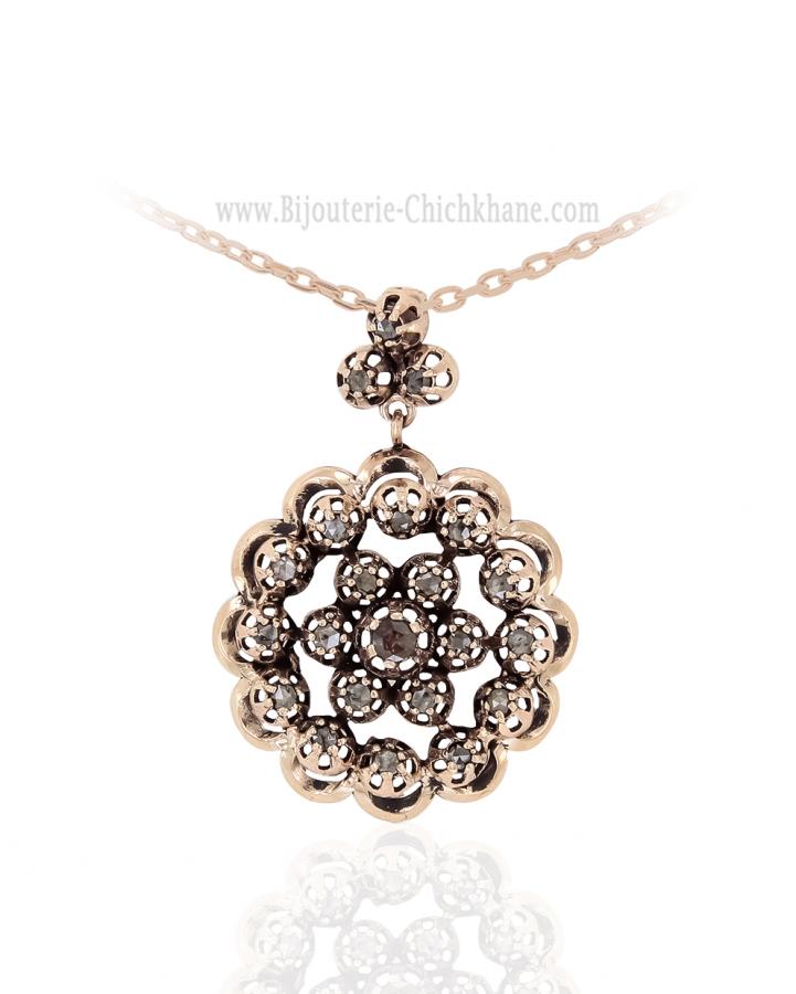 Bijoux en ligne Pendentif Diamants Rose ''Chichkhane'' 64106
