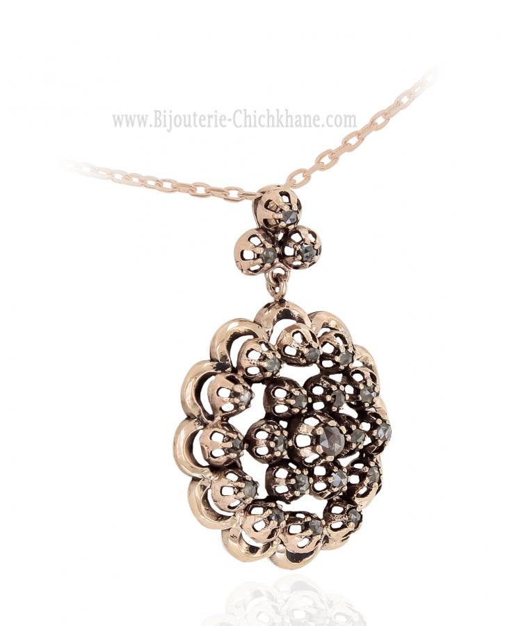 Bijoux en ligne Pendentif Diamants Rose ''Chichkhane'' 64106