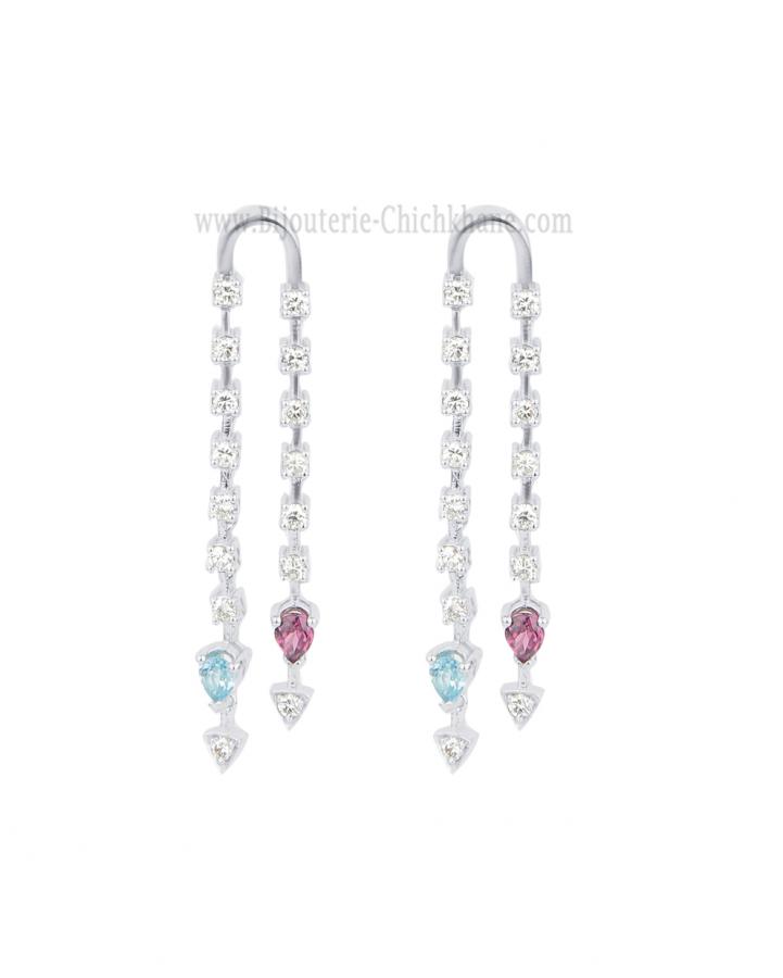 Bijoux en ligne Boucles D'oreilles Diamants 65353