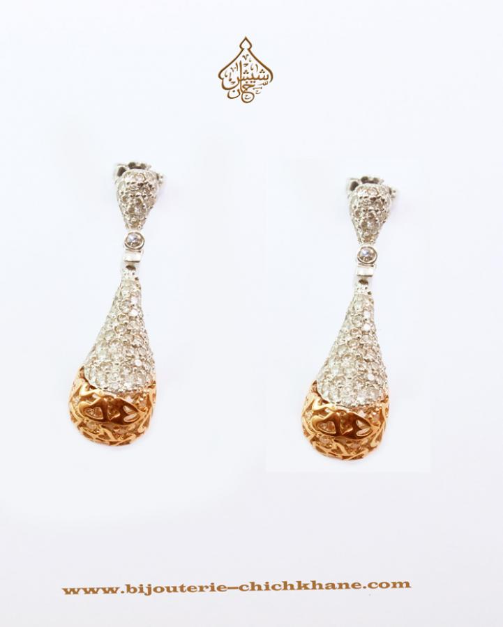 Bijoux en ligne Boucles D'oreilles Diamants 35102