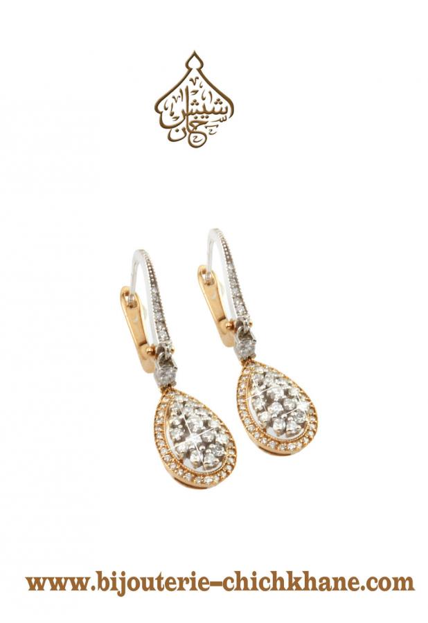 Bijoux en ligne Boucles D'oreilles Diamants 35330