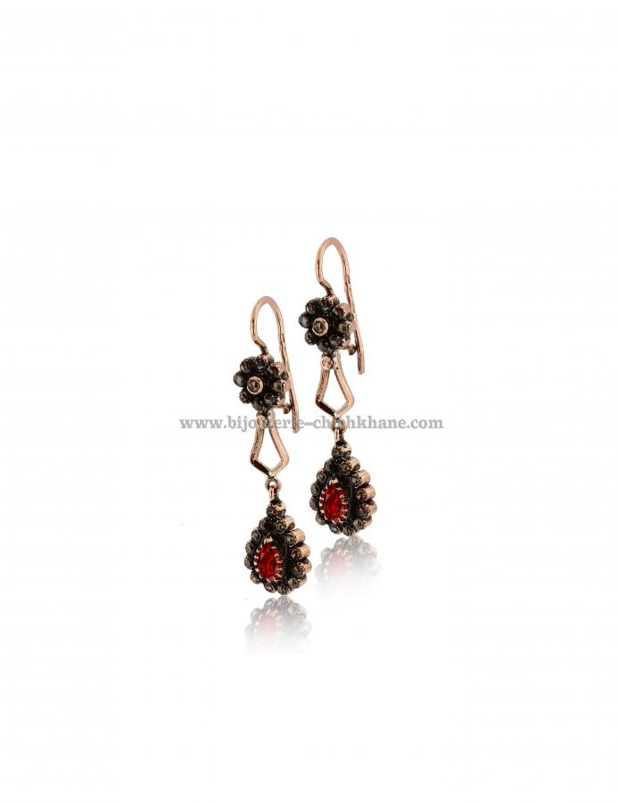 Bijoux en ligne Boucles D'oreilles Diamants Rose ''Chichkhane'' 43212