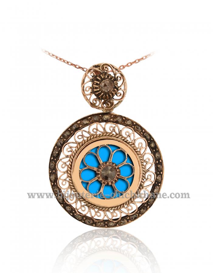 Bijoux en ligne Pendentif Diamants Rose ''Chichkhane'' 43045