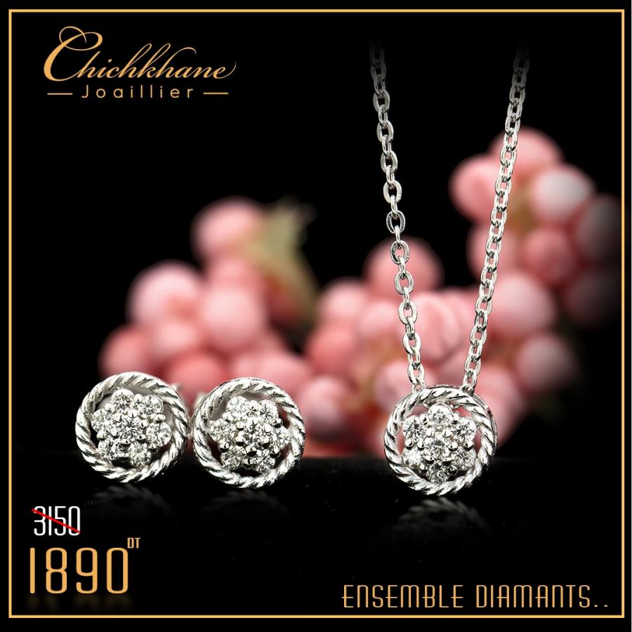 Bijoux en ligne Ensemble Diamants MO2242B