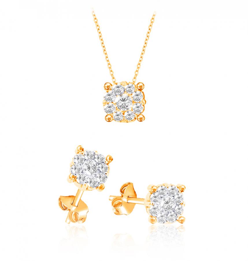 Bijoux en ligne Ensemble Diamants MO2244R